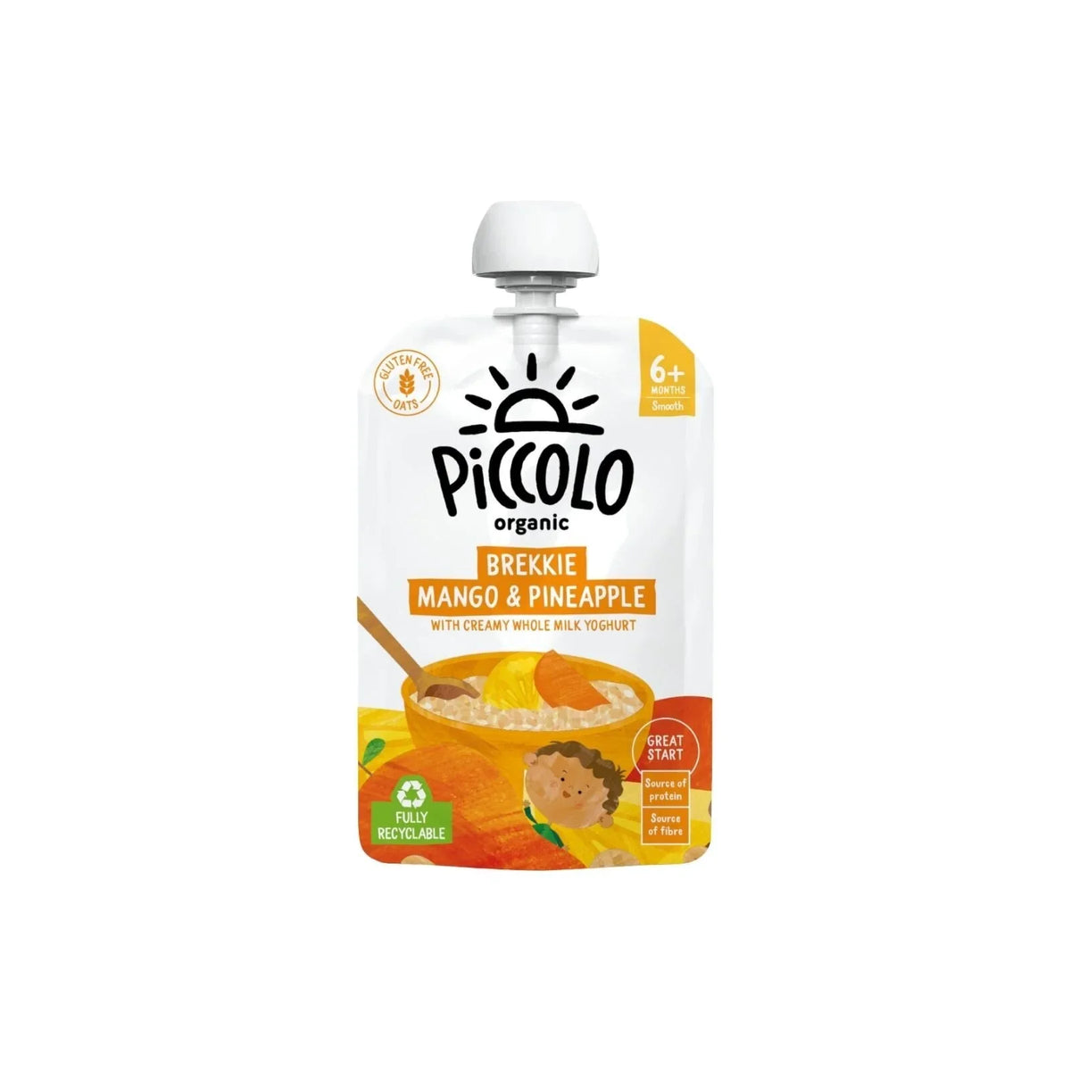 Piccolo Organic Brekkie Mango & Pineapple 6+ months 100g