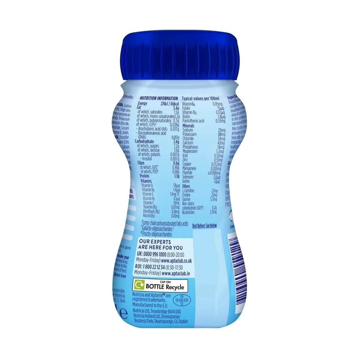Aptamil 1 First Infant Ready to Feed Liquid Milk from Birth 200ml