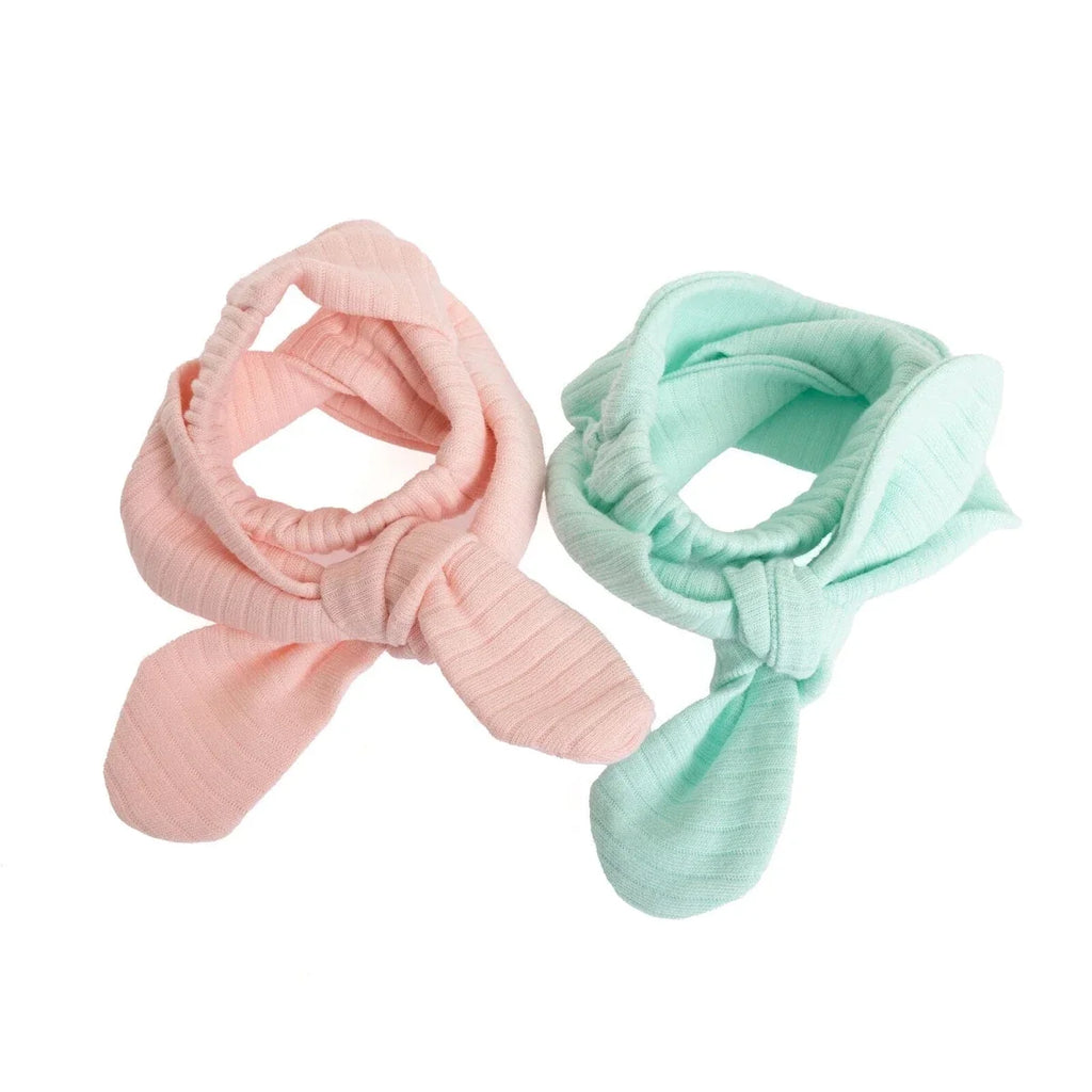 HelloBaby 2 Pack Tie-Fastening Bow Baby Headbands (One Size)