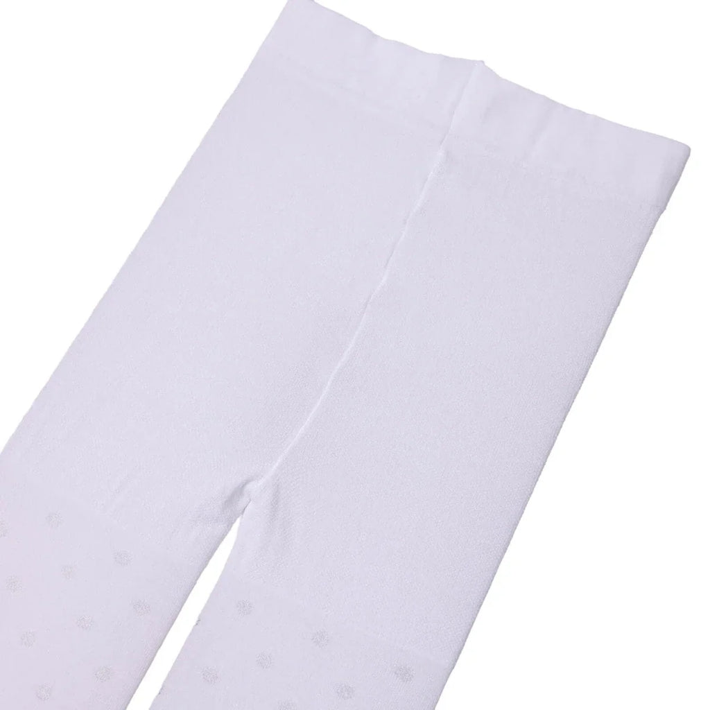 HelloBaby Polka Dot Baby Tights (6-12 Months to 3-4 Years) - White Printed