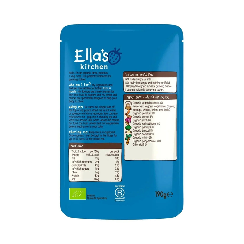 Ella's Kitchen Lovely Lamb Roast Dinner 10+ months 190g