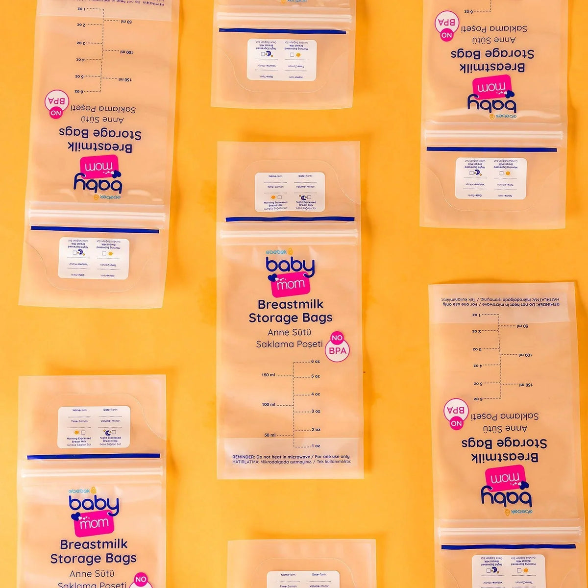 baby mom Breast Milk Storage Bag 50 pcs