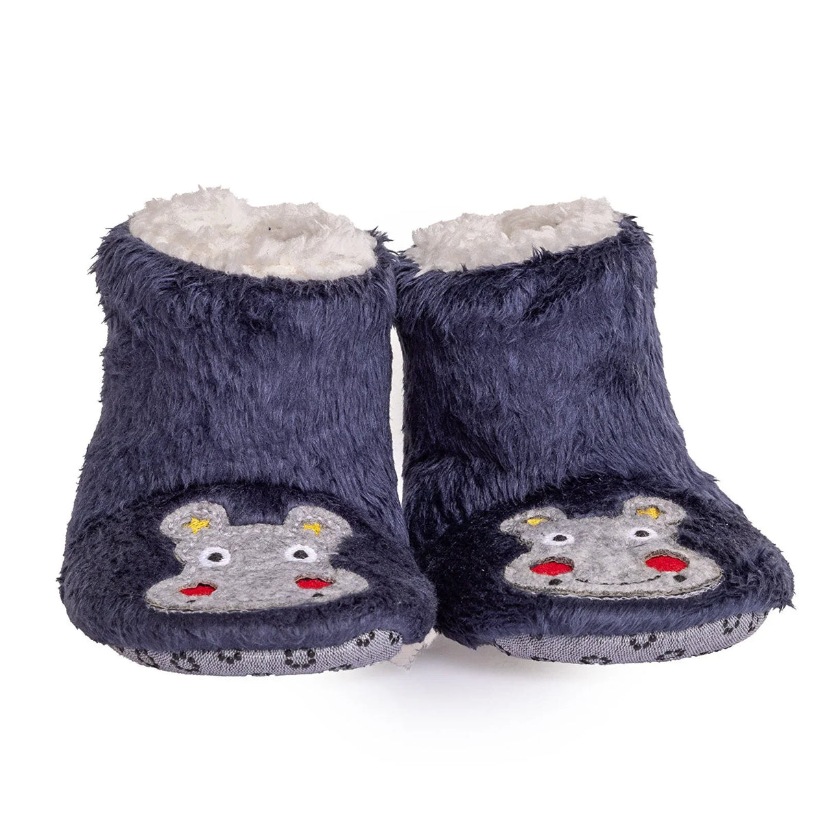 HelloBaby Hippo Embroidered Wellsoft Baby Slippers