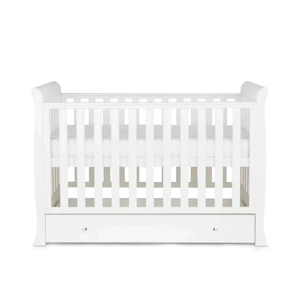 Ickle Bubba Snowdon 4 in 1 Mini 2 Piece Furniture Set White - Premium Pocket Sprung Mattress