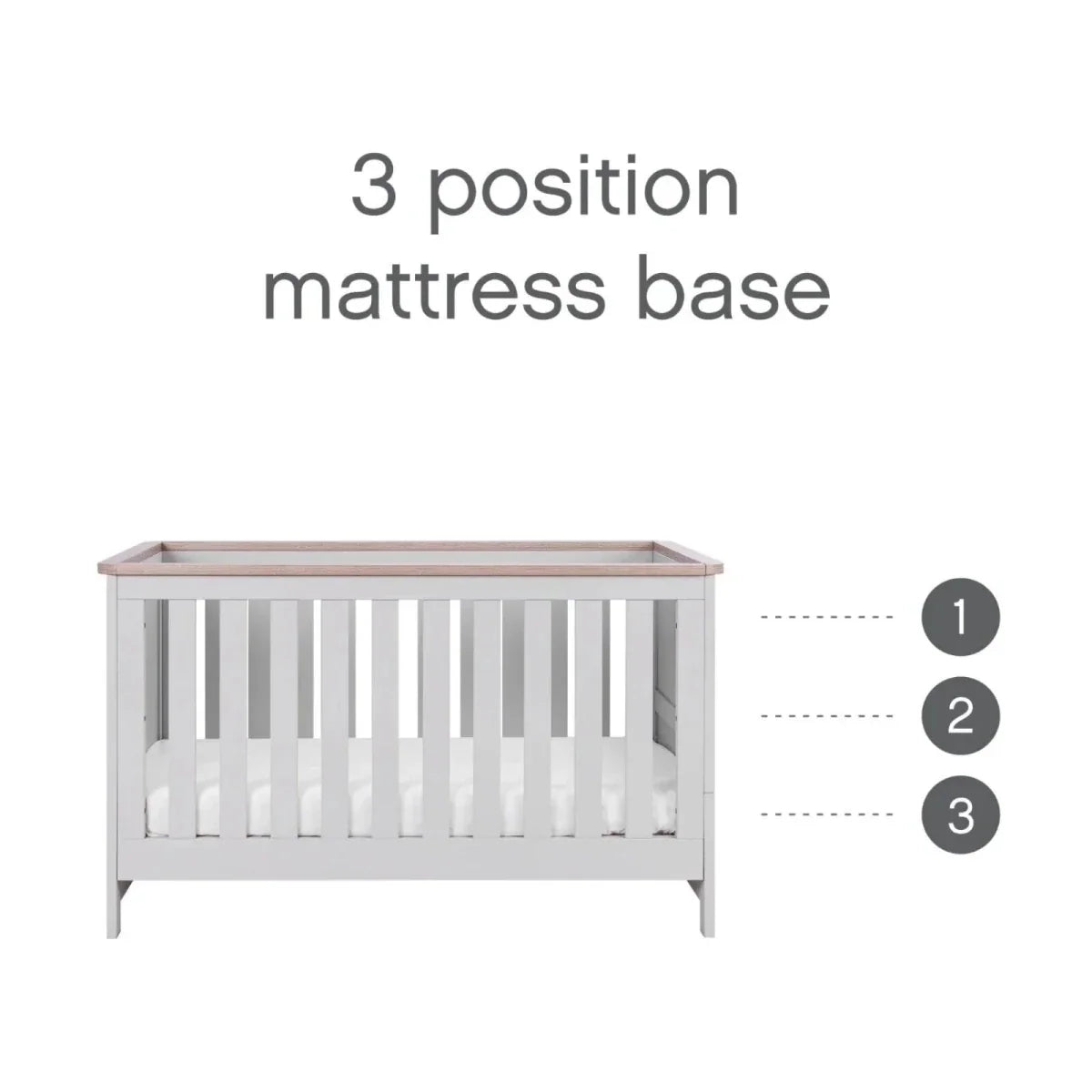 Tutti Bambini Verona 2 pcs Room Set - Dove Grey/Oak