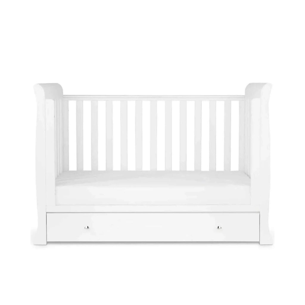 Ickle Bubba Snowdon 4 in 1 Mini 2 Piece Furniture Set White - Premium Pocket Sprung Mattress