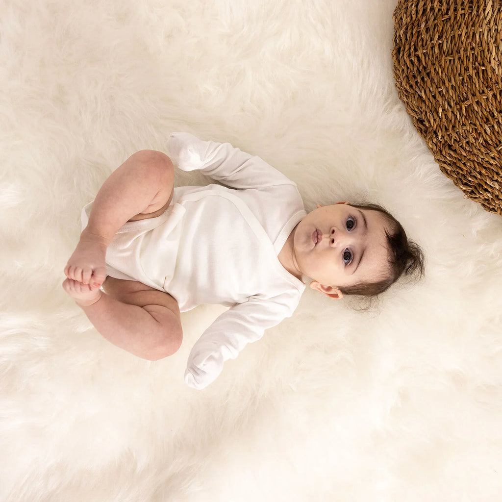 HelloBaby V Neck Long Sleeve Baby Bodysuit (Newborn to 9 Months)