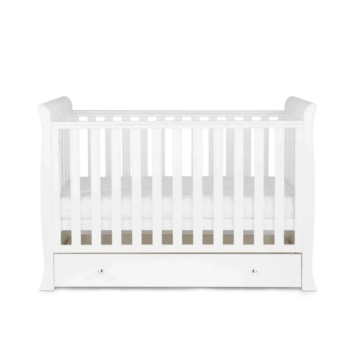 Ickle Bubba Snowdon 4 in 1 Mini 2 Piece Furniture Set White - Premium Pocket Sprung Mattress