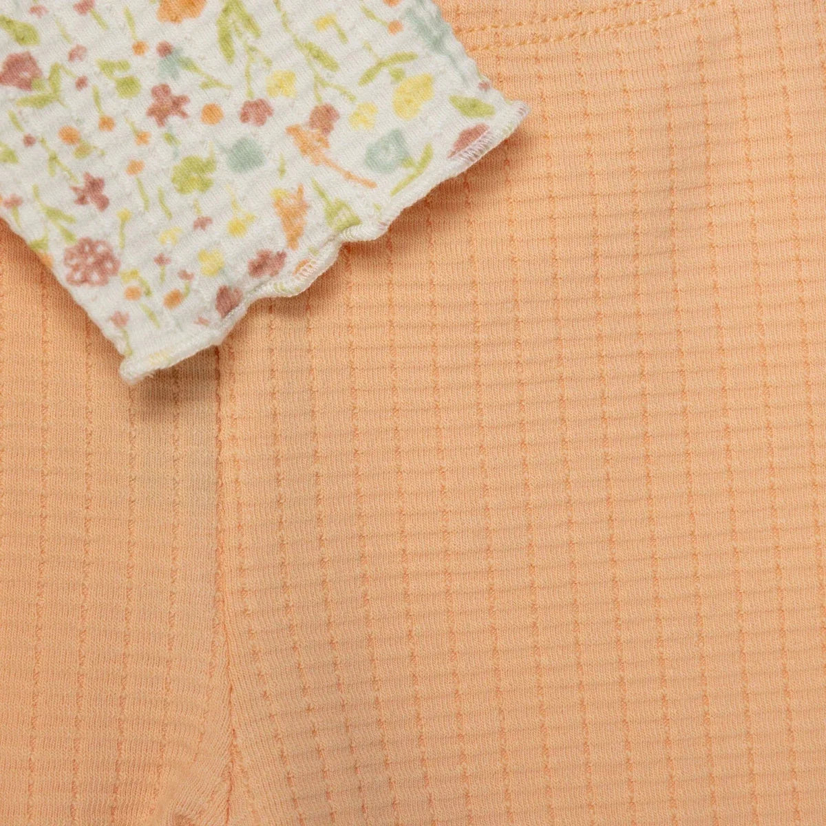 Bebetto Frill Neck Baby Sweatshirt & Leggings Set (1-3 Months to 12 Months) - Salmon