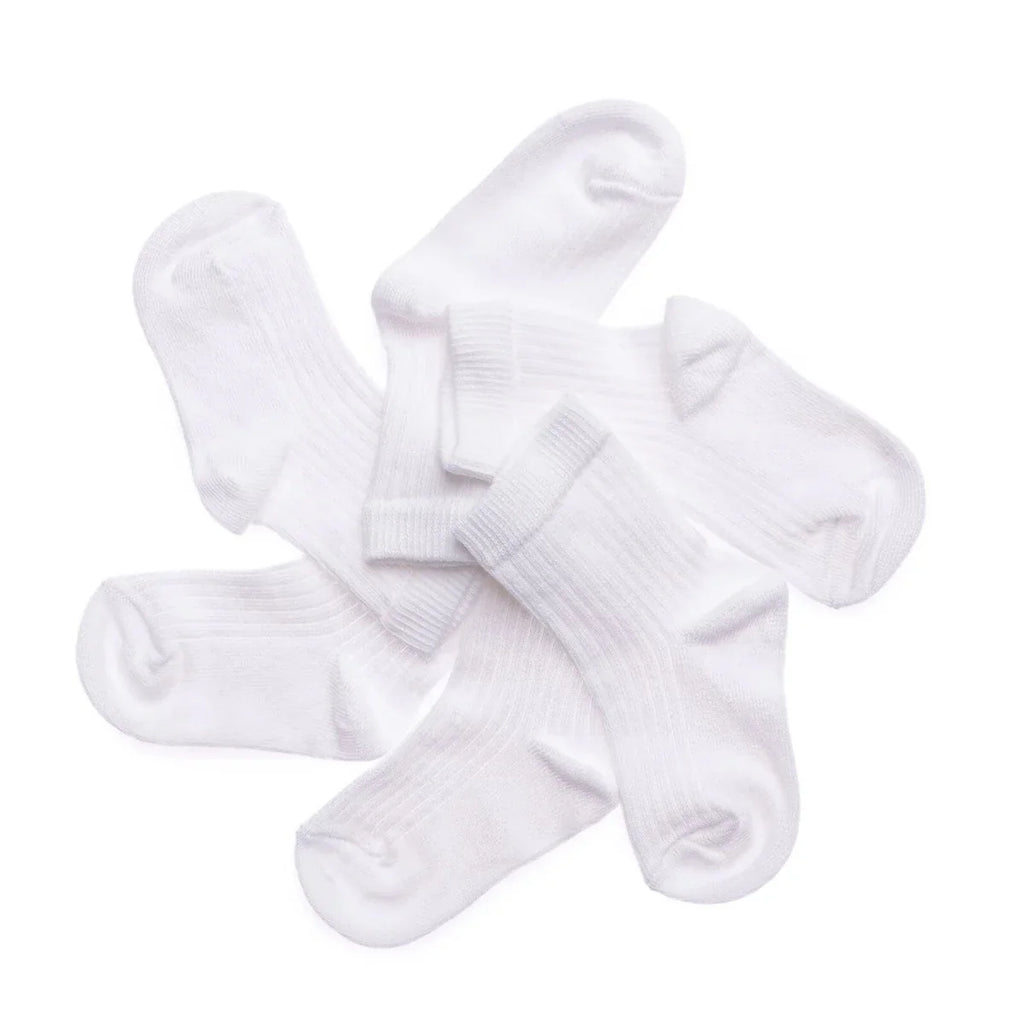 HelloBaby 3 Pack Plain Long Ankle Baby Socks (Newborn to 4-5 Years)