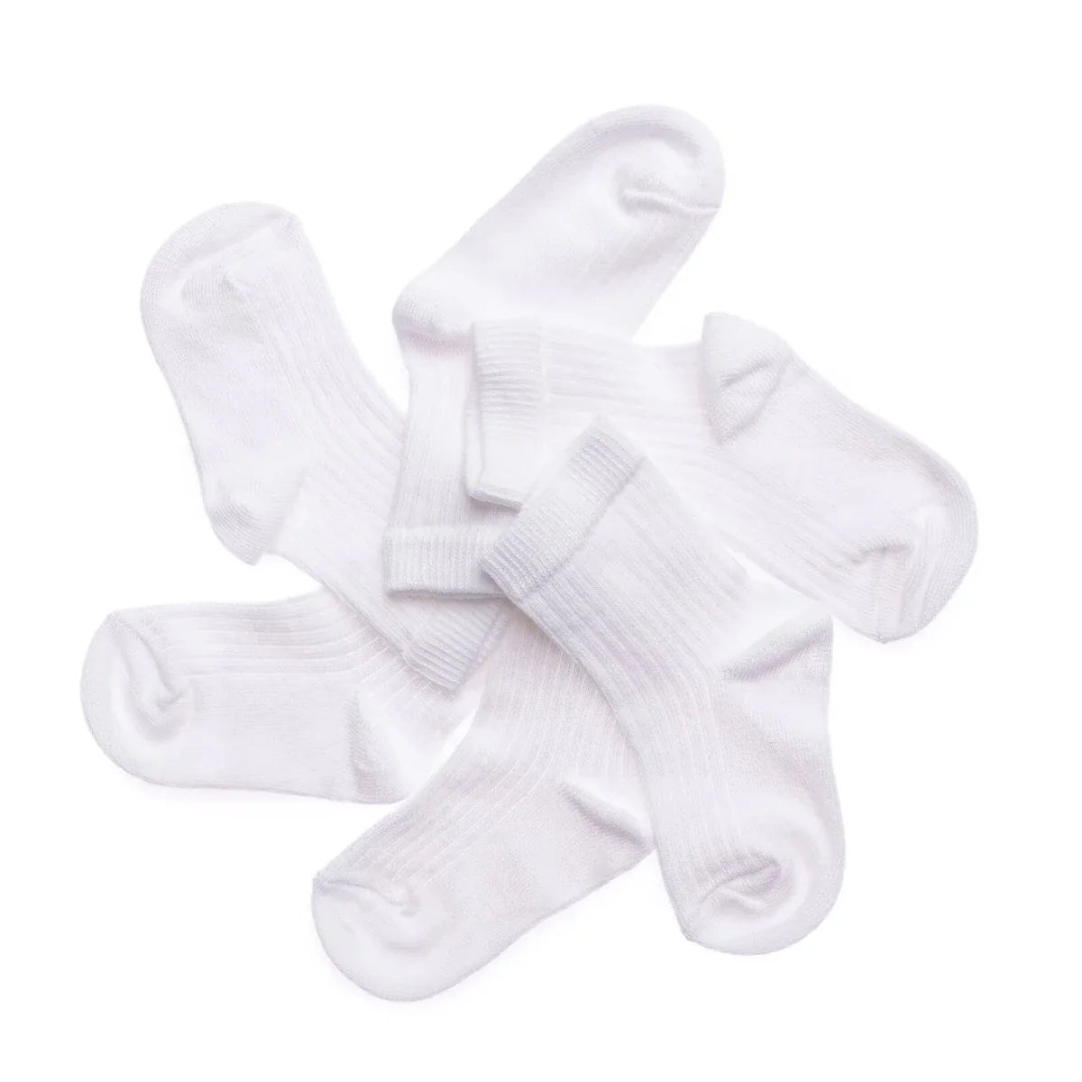 HelloBaby 3 Pack Plain Long Ankle Baby Socks (Newborn to 4-5 Years)