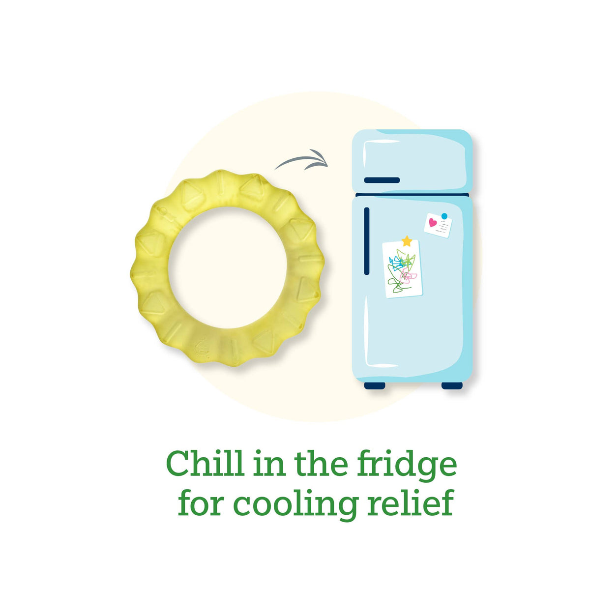 Cool Nature Teether - Two Pack - Green & Aqua / Yellow & Aqua