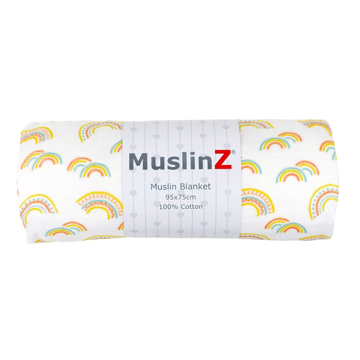Cotton Muslin Baby Blanket - Rainbow or Woodland