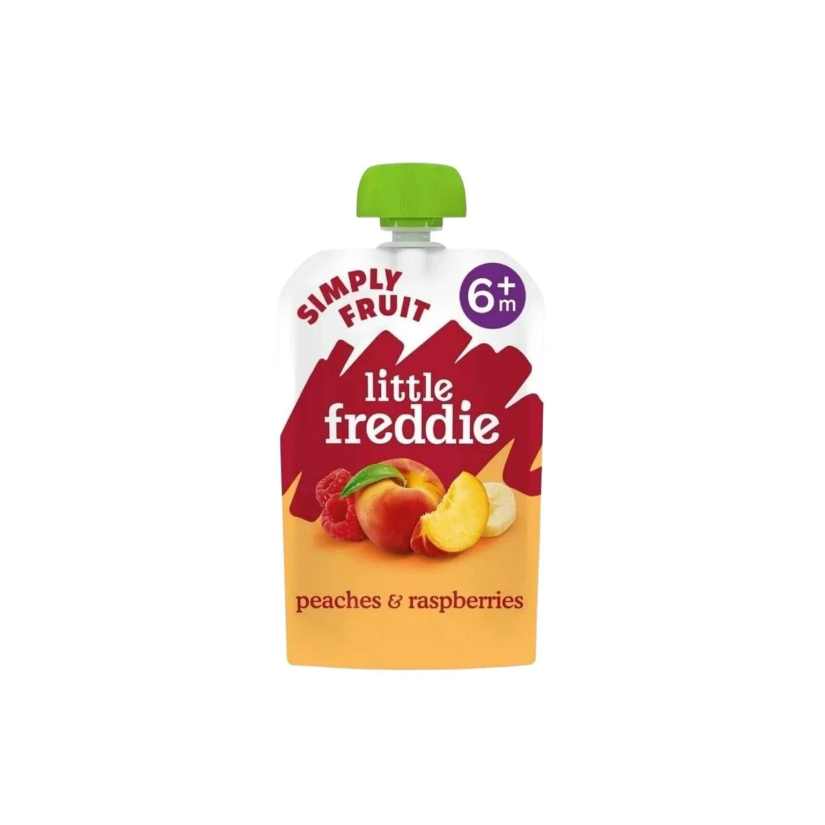 Little Freddie Organic Peaches & Raspberries Baby Food Pouch 6+ months 100g