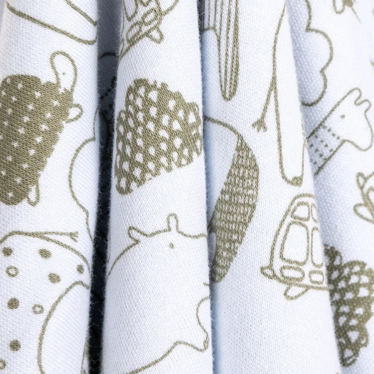 Bebbek Animal Print Jersey Baby Blanket (80 x 80 cm)