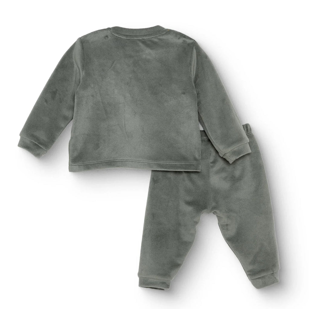 HelloBaby Snap Fastening Velour Long Sleeve Baby Pyjama Set (3-6 Months to 4 Years)