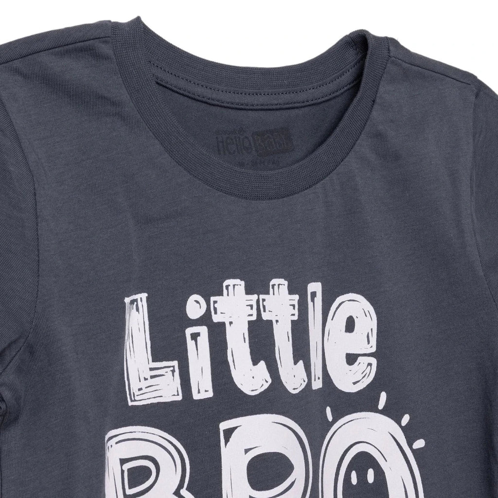 HelloBaby Short Sleeve Jersey Baby T-Shirt (3-6 Months to 3-4 Years) - Charcoal