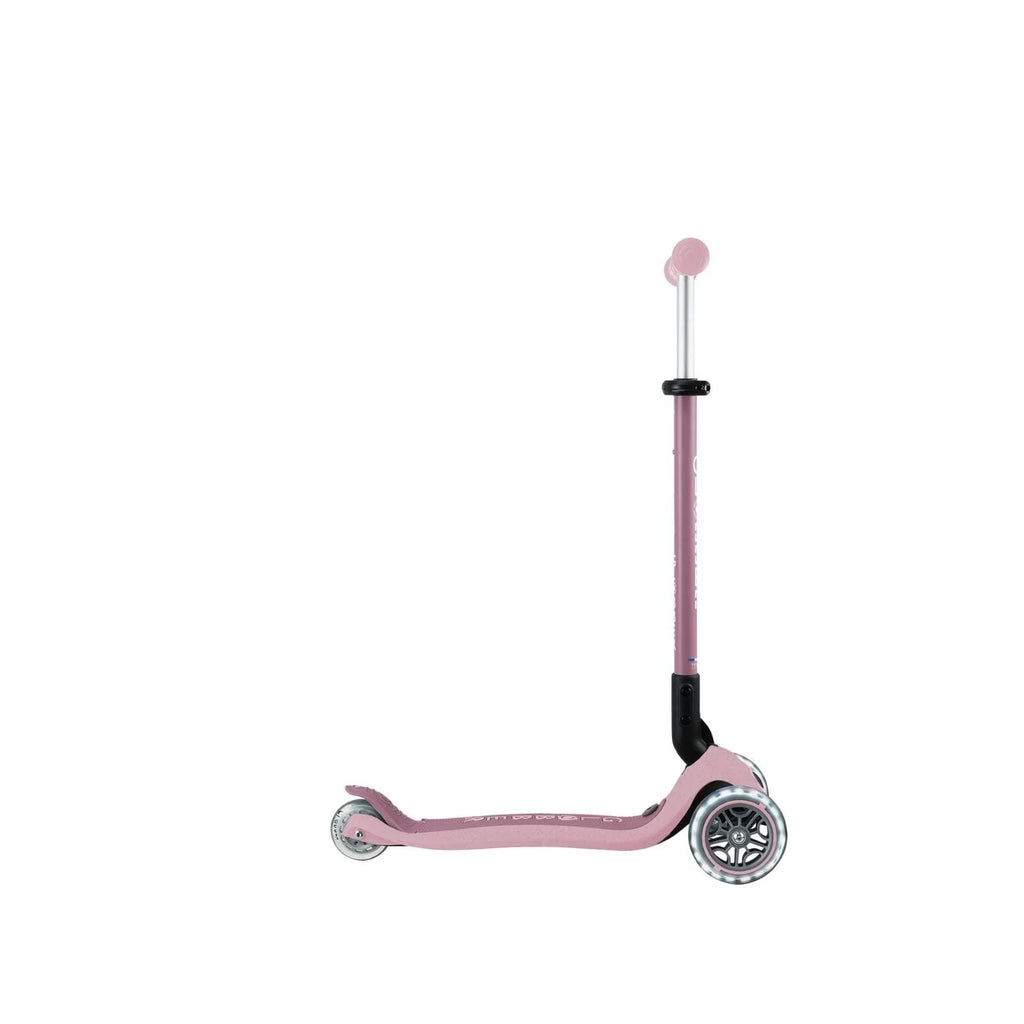 Globber Go Up Active Lights Eco Scooter - Berry