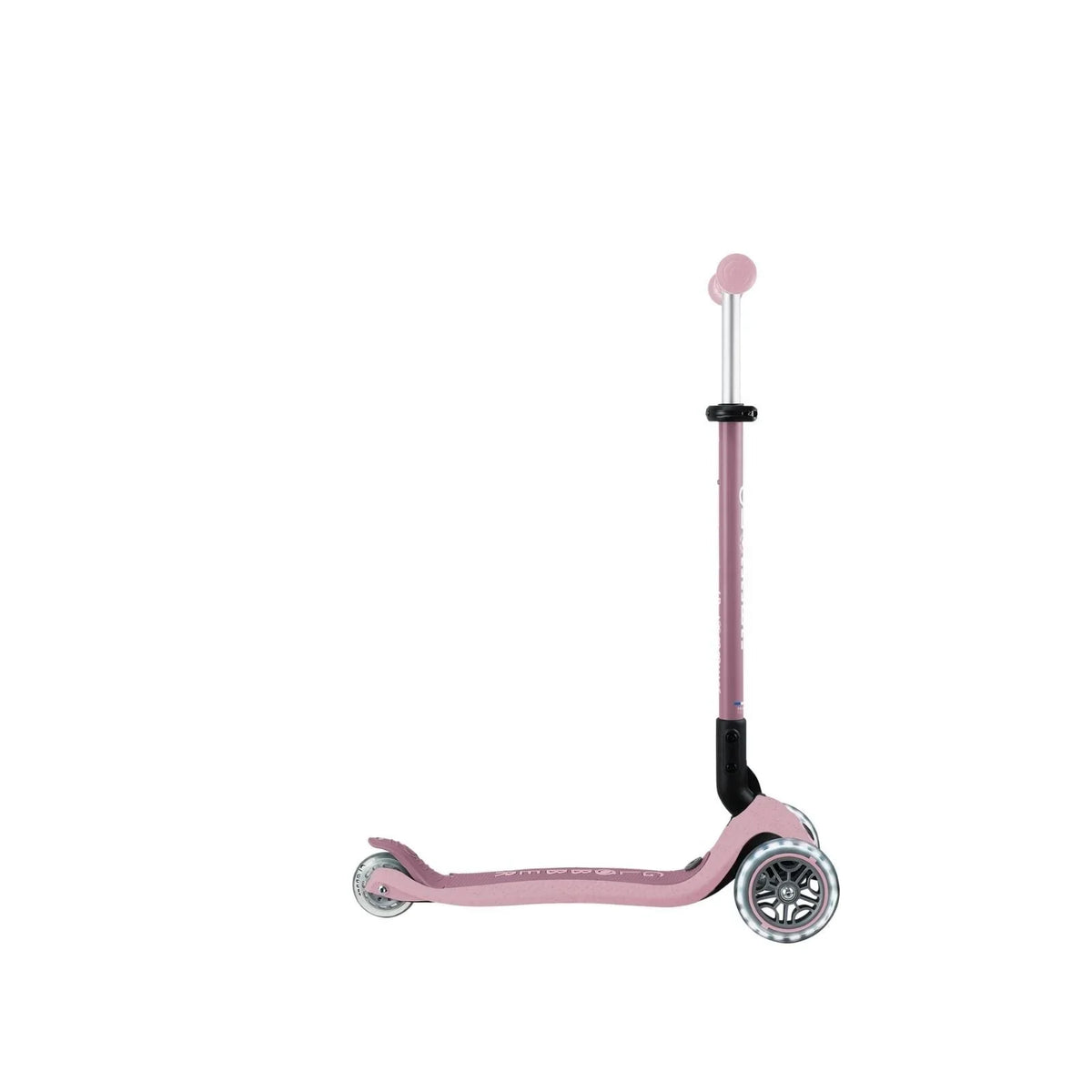 Globber Go Up Active Lights Eco Scooter - Berry
