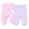 HelloBaby 2 Pack Floral Motif Footless Interlock Baby Bottoms (6 Months to 4 Years)