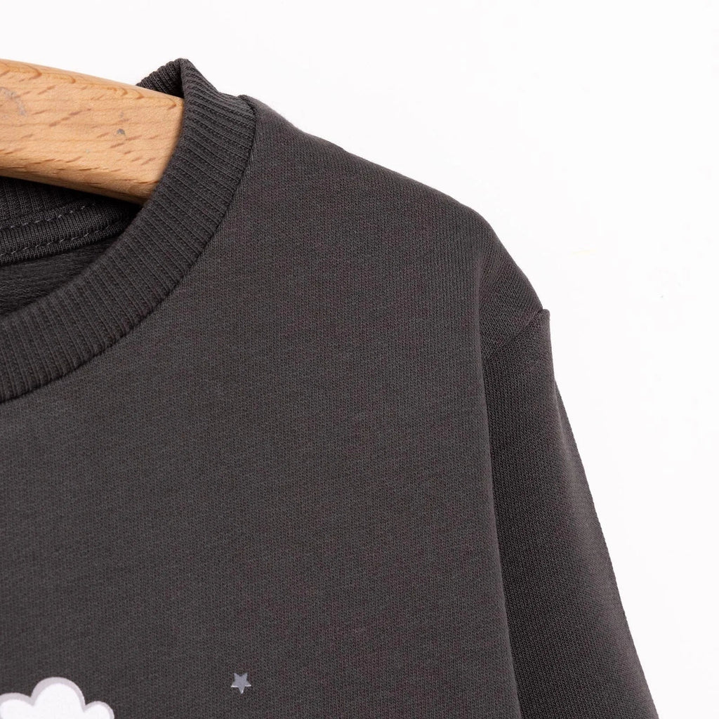 HelloBaby Popper Fastening Brushed Baby Sweatshirt (6 Months to 5 Years)