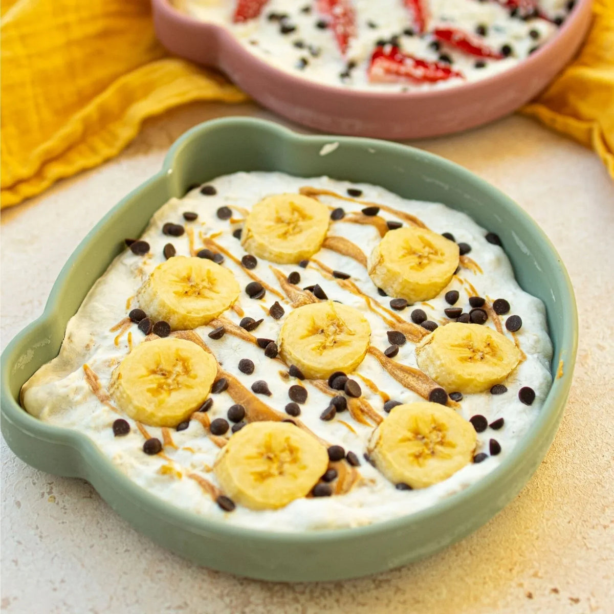 BLW Essentials Bear Plate and Spoon - Dusky Blue