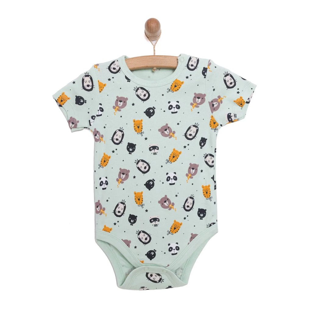 HelloBaby Alien Print Short Sleeve Baby Bodysuit (3 Months to 3 Years)