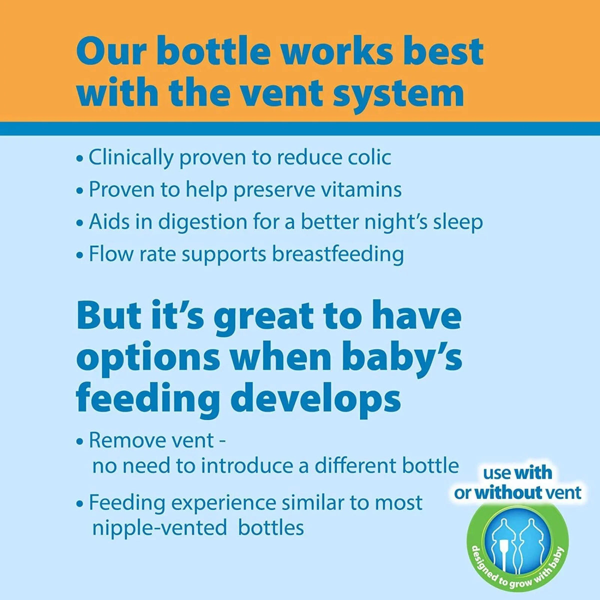 Dr. Brown's Options+ Anti-Colic Wide Neck Baby Bottle 150ml