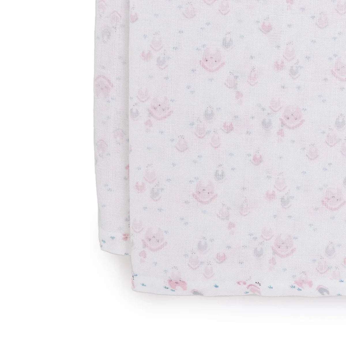 Little Dreams House Print Muslin Baby Blanket (100 x 110 cm) - Pink