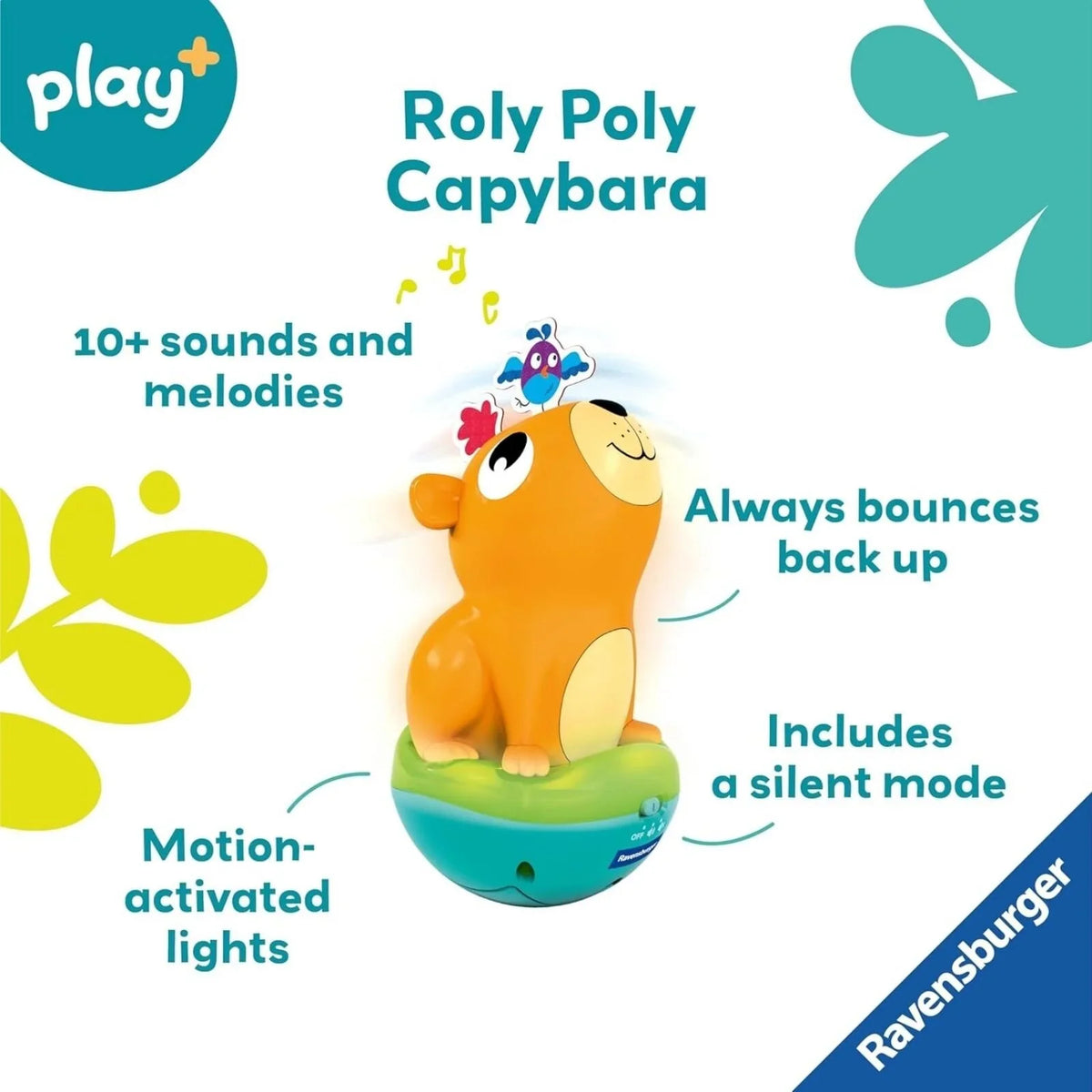 Play+ Push & Listen Roly Poly Capybara