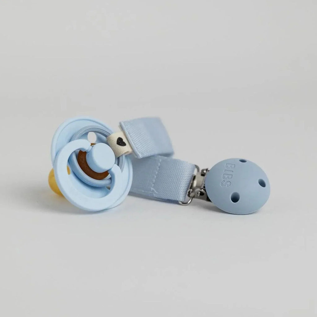 BIBS Soother Clip Ribbon - Dusty Blue