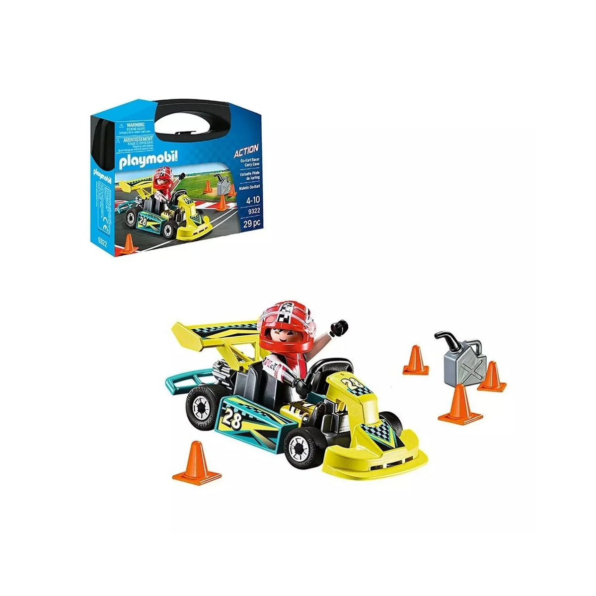 Playmobil Action Go-Kart Racer Small Carry Case 9322
