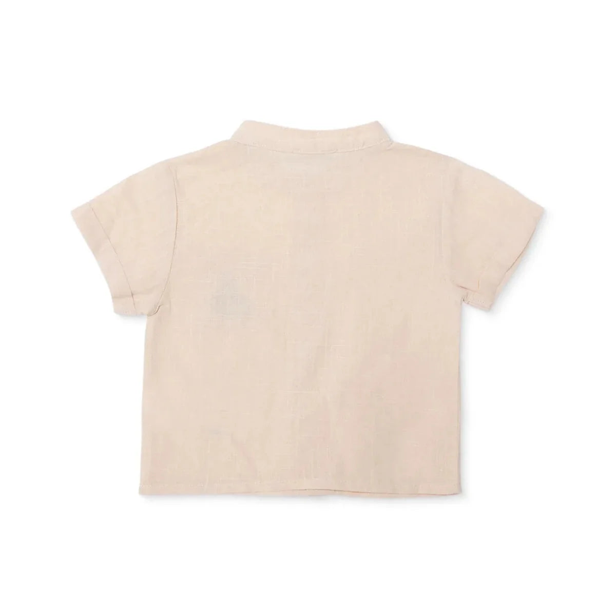 HelloBaby Grandad Collar Poplin Baby Shirt (6-9 Months to 4-5 Years) - Beige