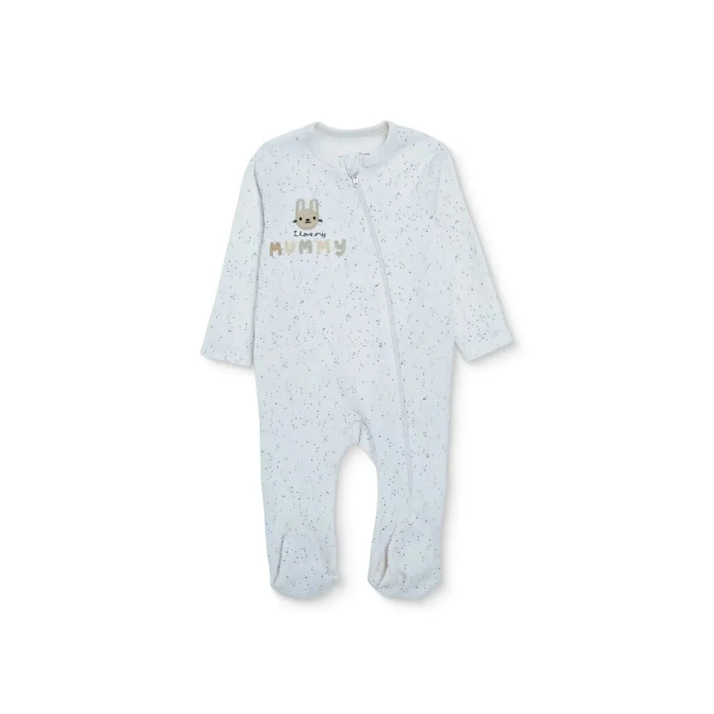 HelloBaby, Newborn, Footed Sleepsuit - Ecru