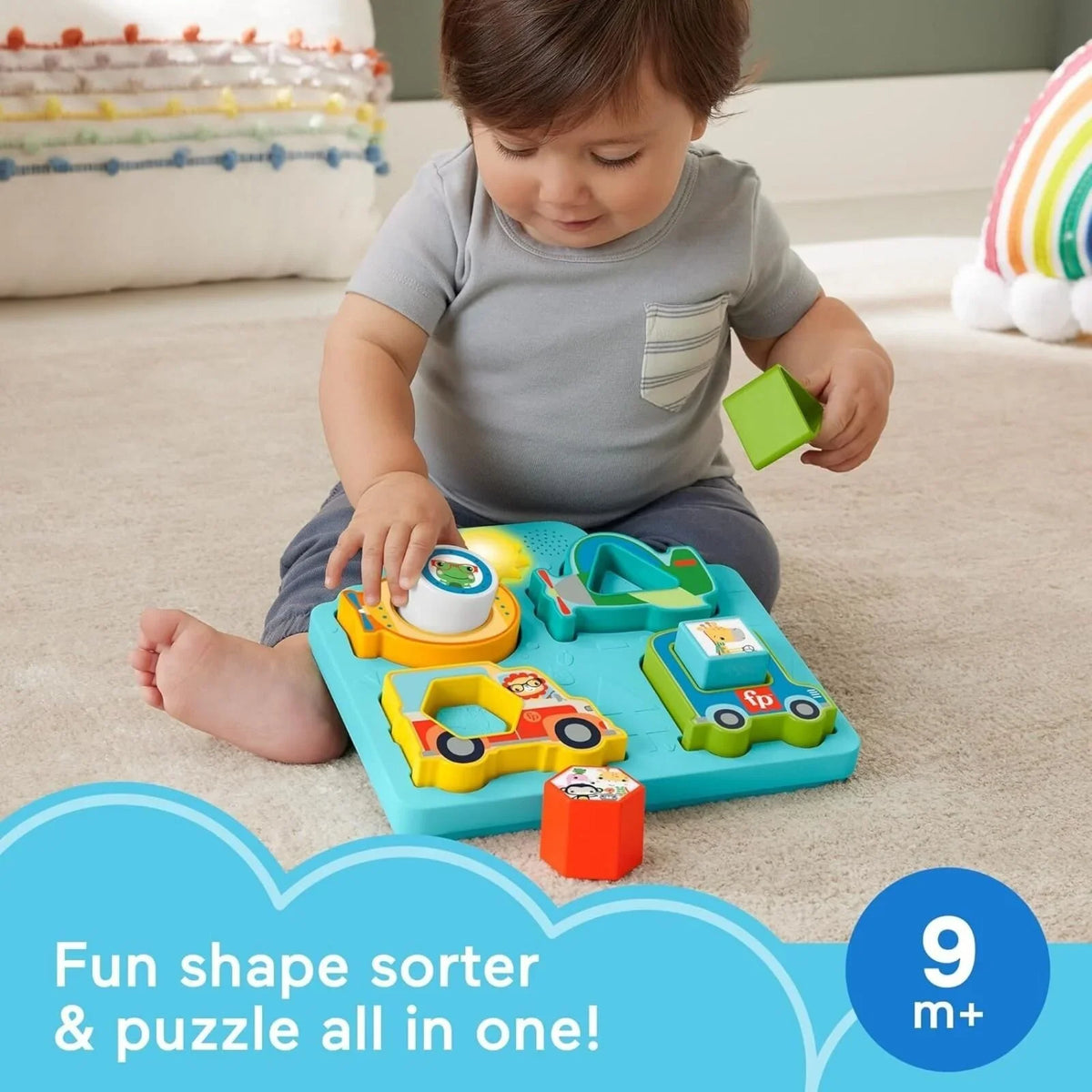 Fisher-Price Shapes & Sounds Vehicle Puzzle Toy