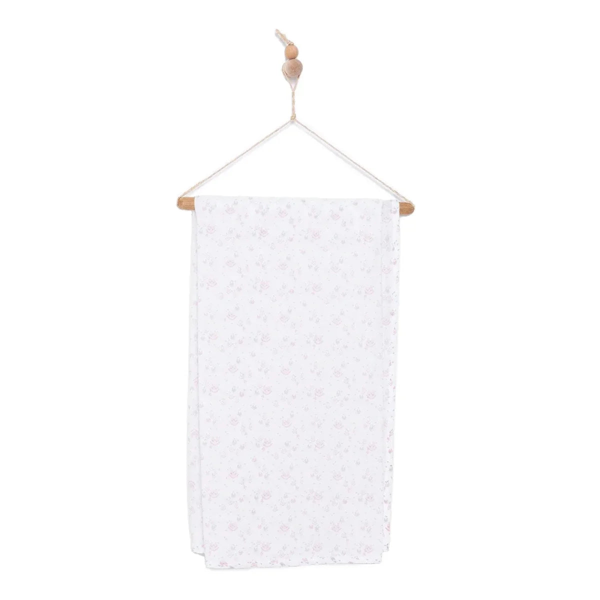 Little Dreams House Print Muslin Baby Blanket (100 x 110 cm) - Pink