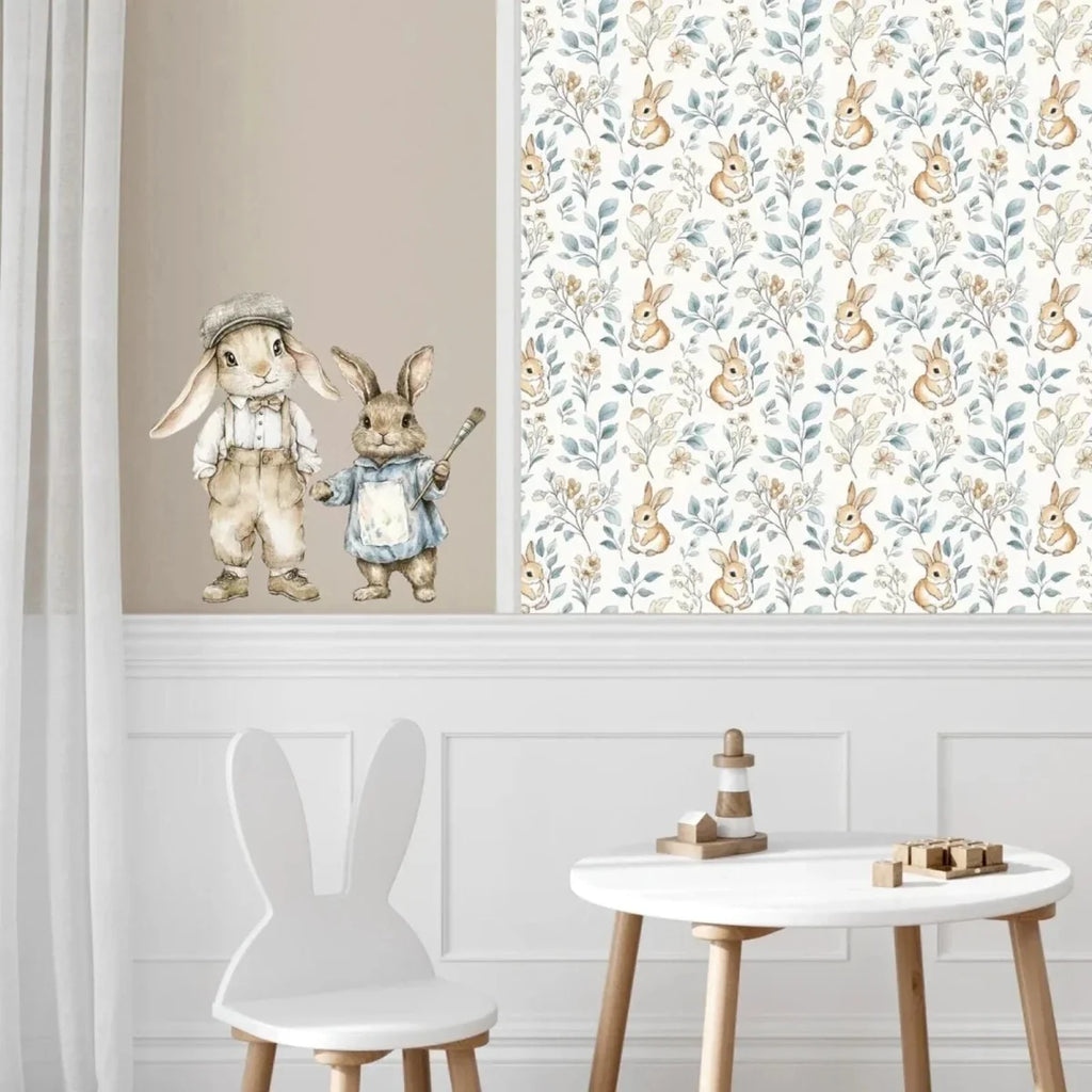 Live Vida Rabbit Wall Sticker Set - Blue