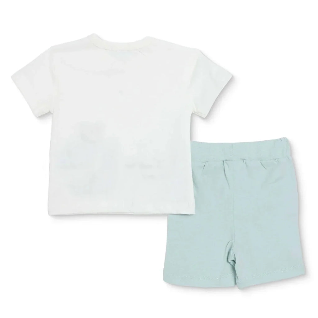 Bebetto Printed Short Sleeve Baby T-Shirt & Shorts Set (1-3 to 12 Months) - Multicolour
