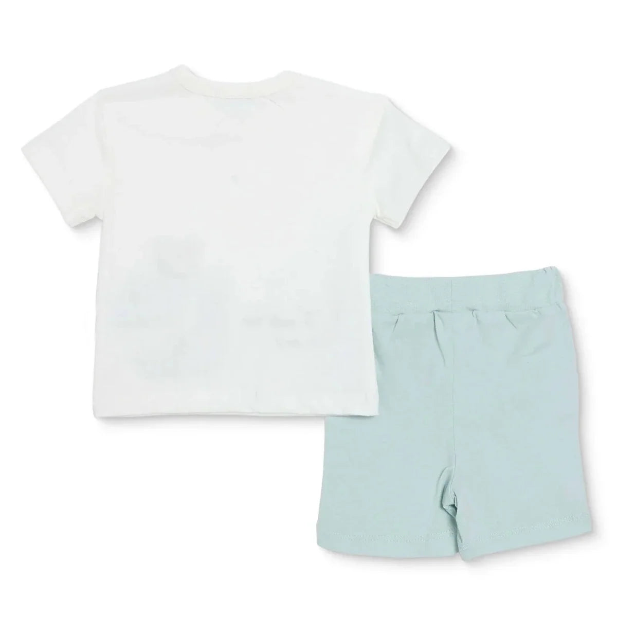 Bebetto Printed Short Sleeve Baby T-Shirt & Shorts Set (1-3 to 12 Months) - Multicolour