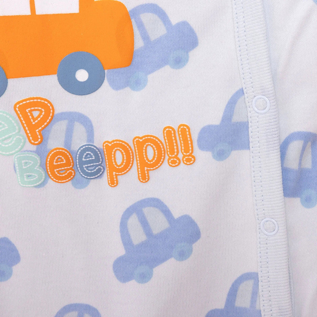 HelloBaby Long Sleeve Baby Sleepsuit with Feet (Newborn to 9 Months)