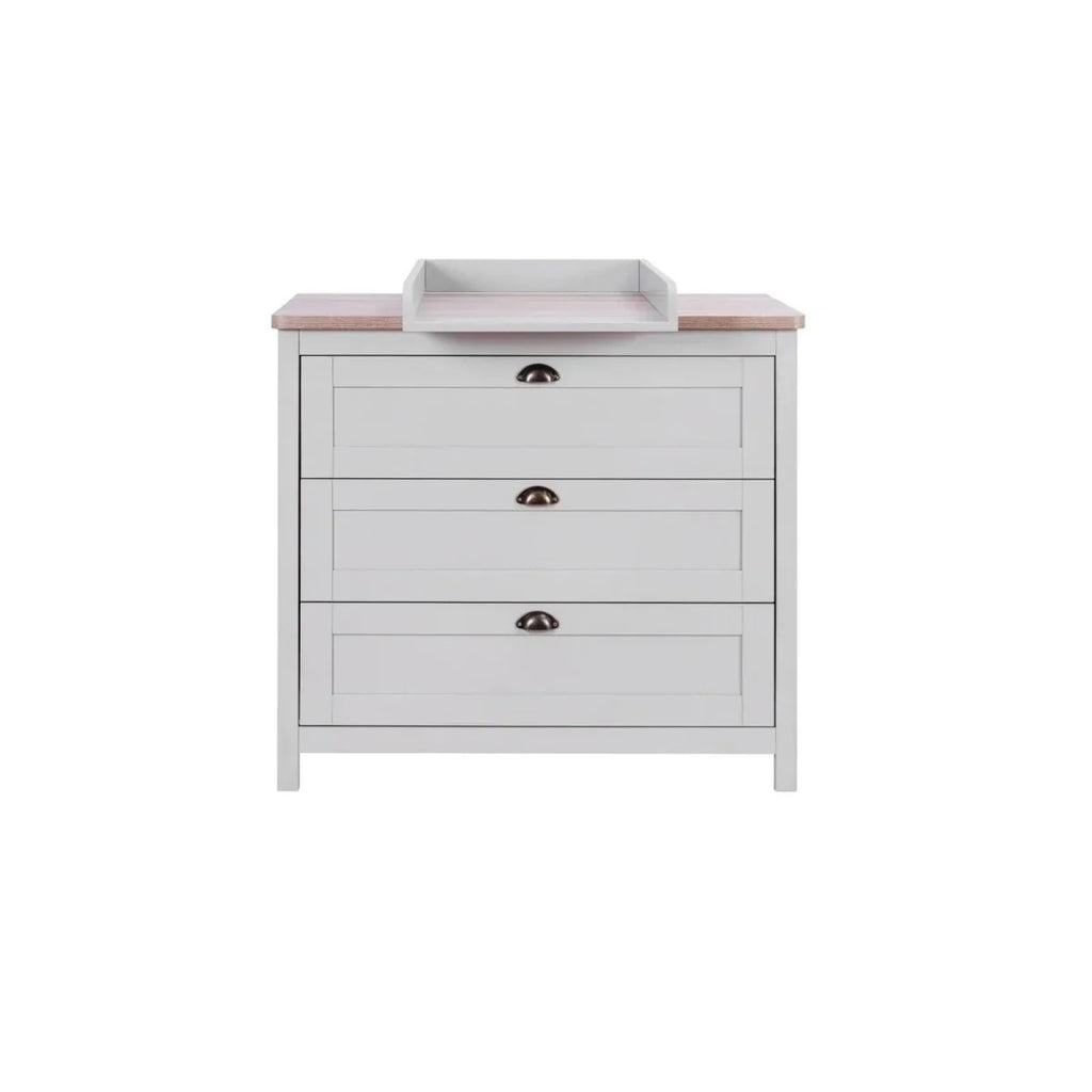 Tutti Bambini Verona Chest Changer - Dove Grey/Oak