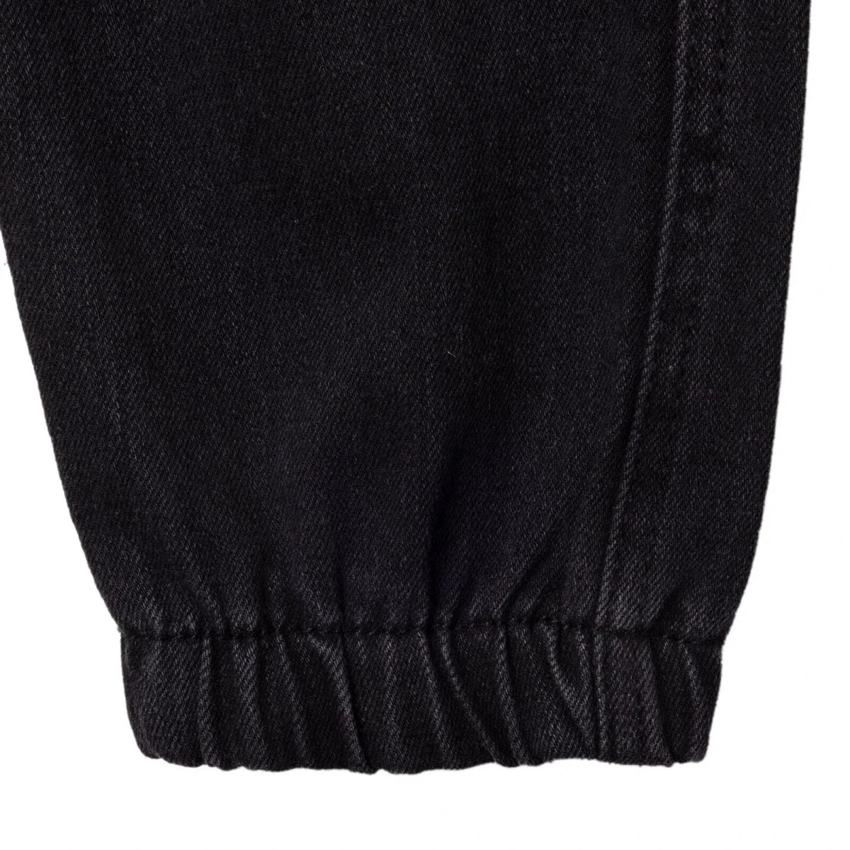 HelloBaby Elasticated Cuff Denim Baby Trousers (6-9 Months to 3-4 Years) - Black