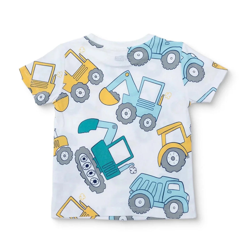HelloBaby Short Sleeve Jersey Baby T-Shirt (6-9 Months to 4-5 Years) - White