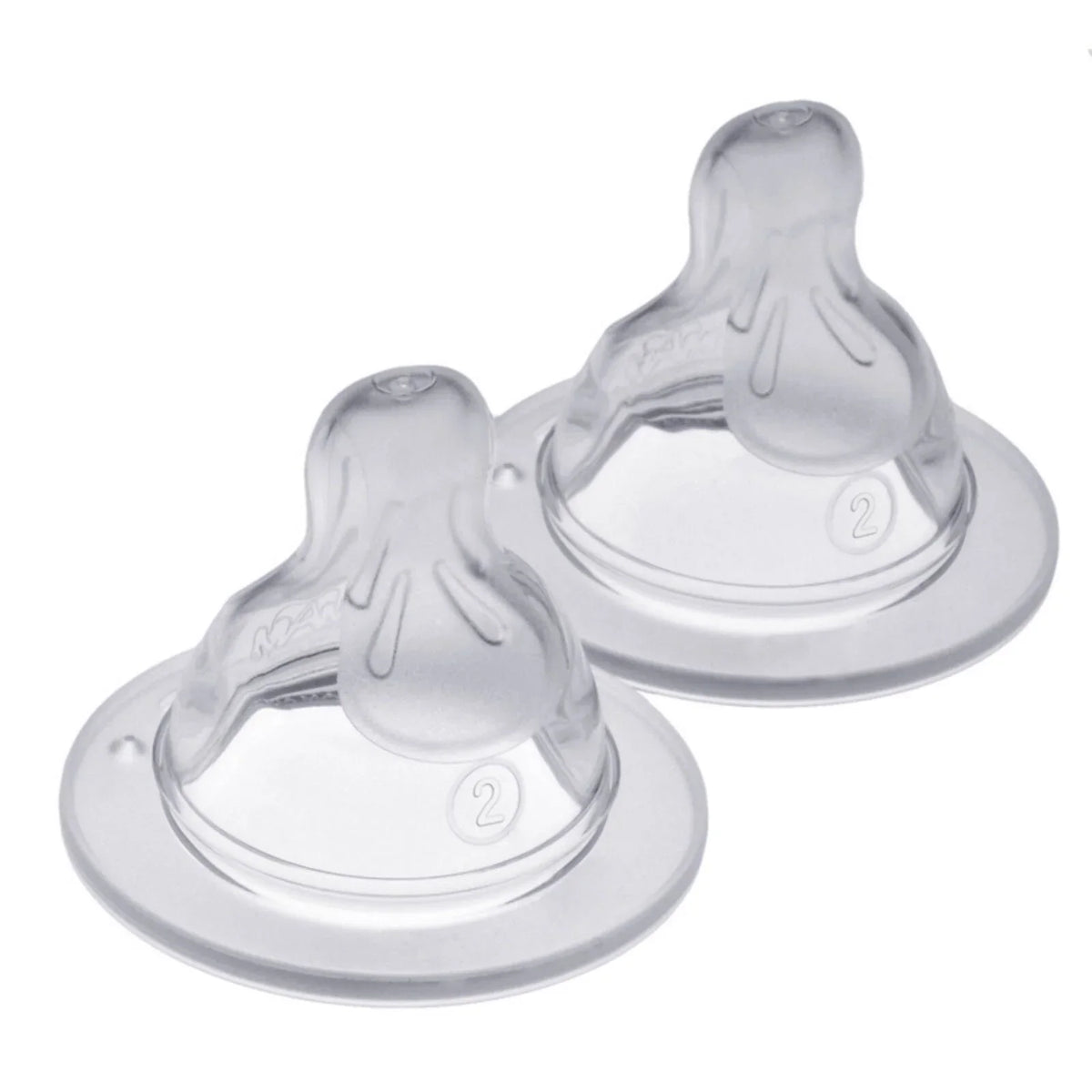 MAM SkinSoft Silicone Teat Medium Flow 2+ months Pack of 2