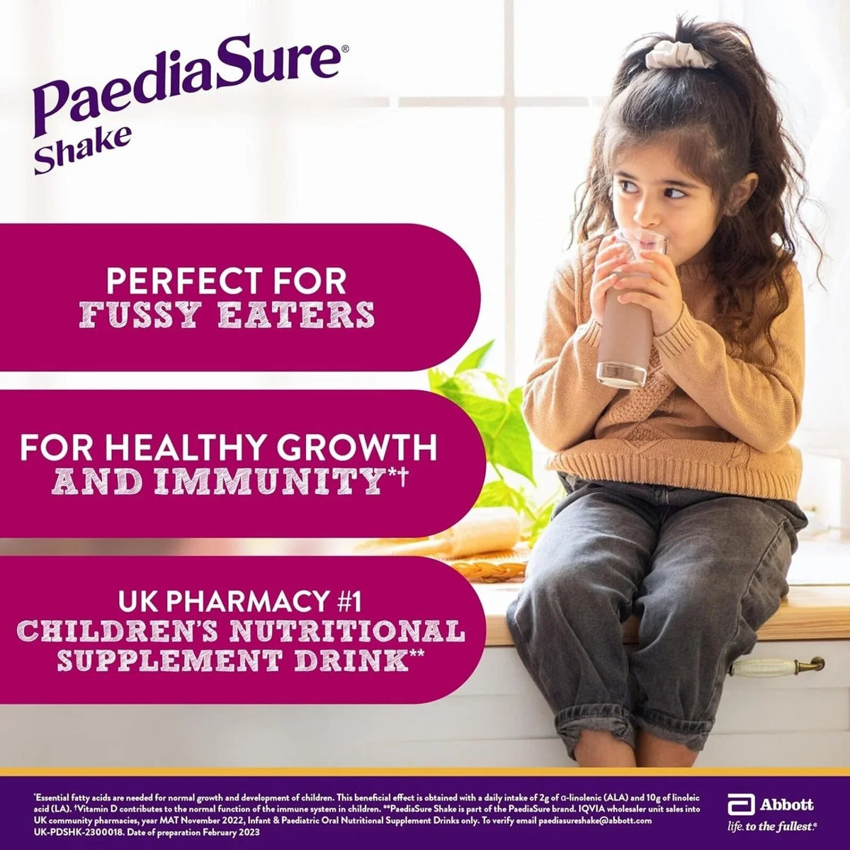PaediaSure Shake Chocolate Flavoured Nutritional Supplement Powder for Kids 850g