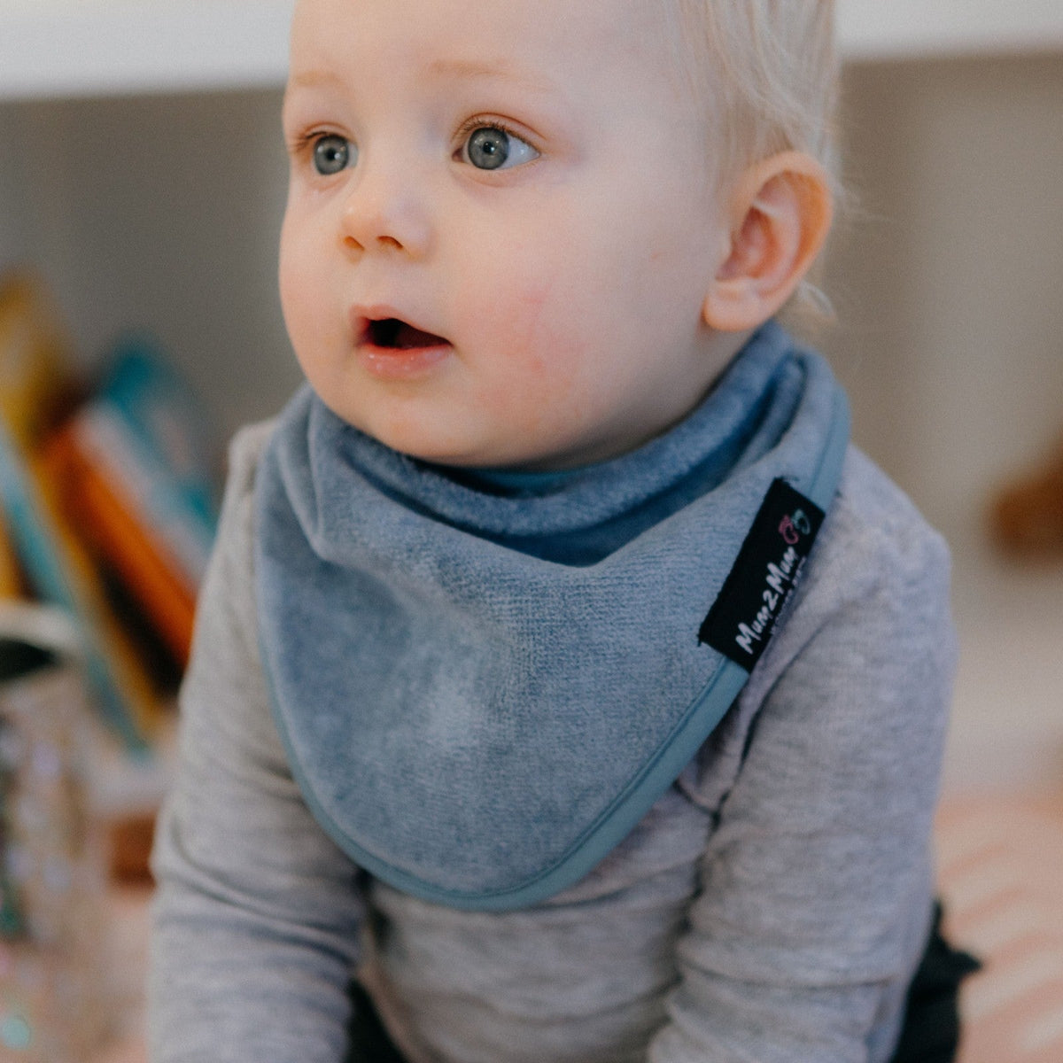 Mum 2 Mum Bandana Style Wonder Bib - Navy Blue