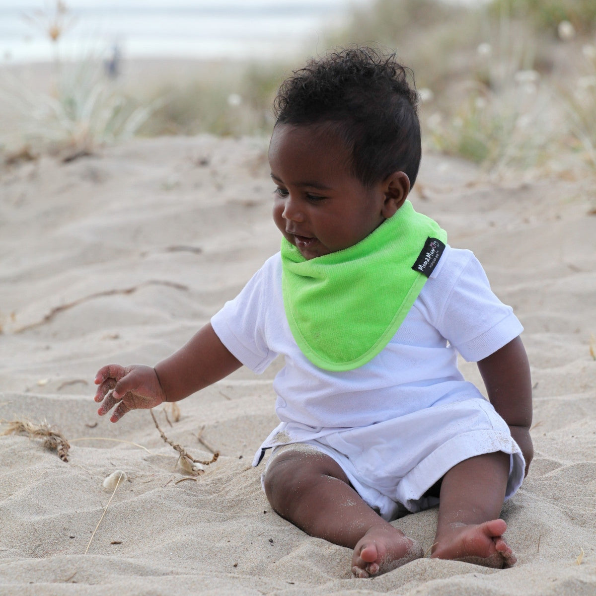 Mum 2 Mum Bandana Style Wonder Bib - Stone Grey