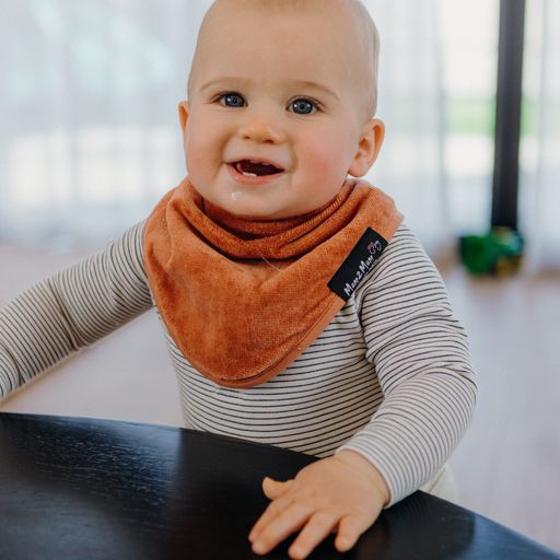 Mum 2 Mum Bandana Style Wonder Bib - Stone Grey