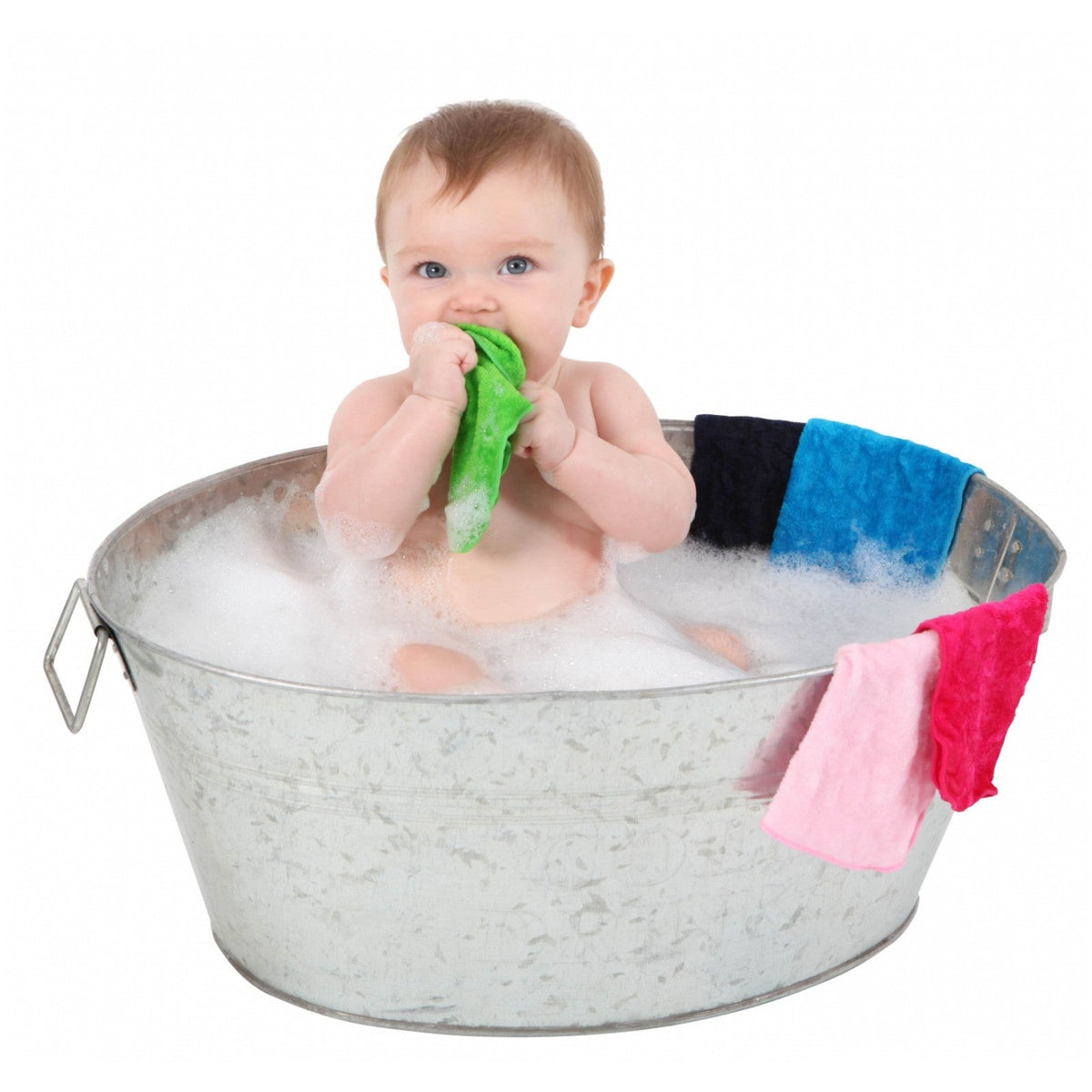 Mum 2 Mum Cotton Facewashers / Reusable Wipes - 6 Pack - BRIGHTS