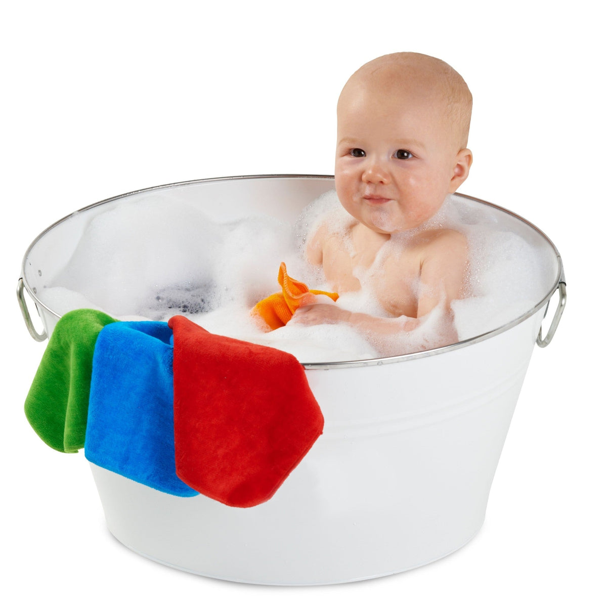 Mum 2 Mum Cotton Facewashers / Reusable Wipes - 6 Pack - BRIGHTS